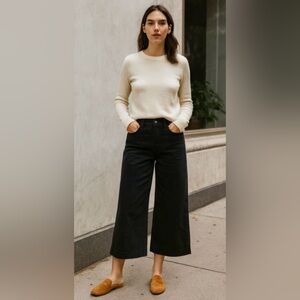 Madewell Wide Leg Cropped Jeans